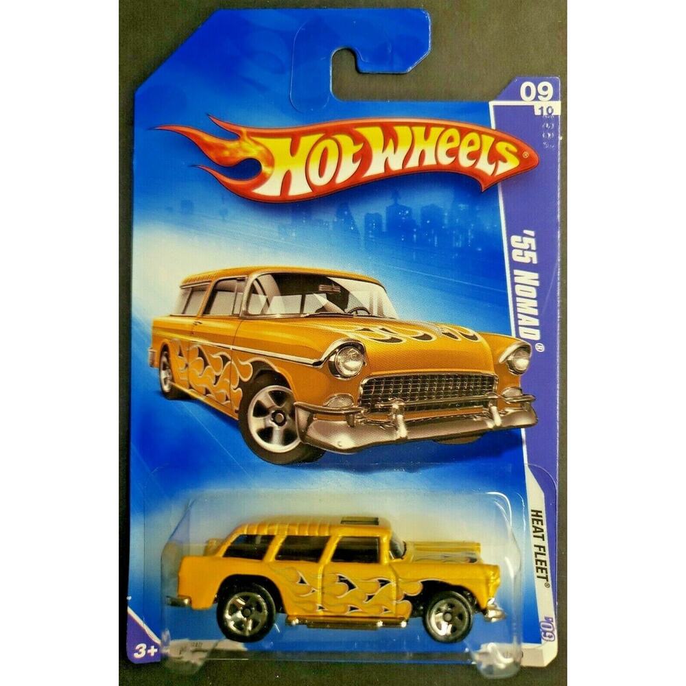 2009 Hot Wheels 1955 Chevy Nomad Heat Fleet Yellow #125 New‎ HW13